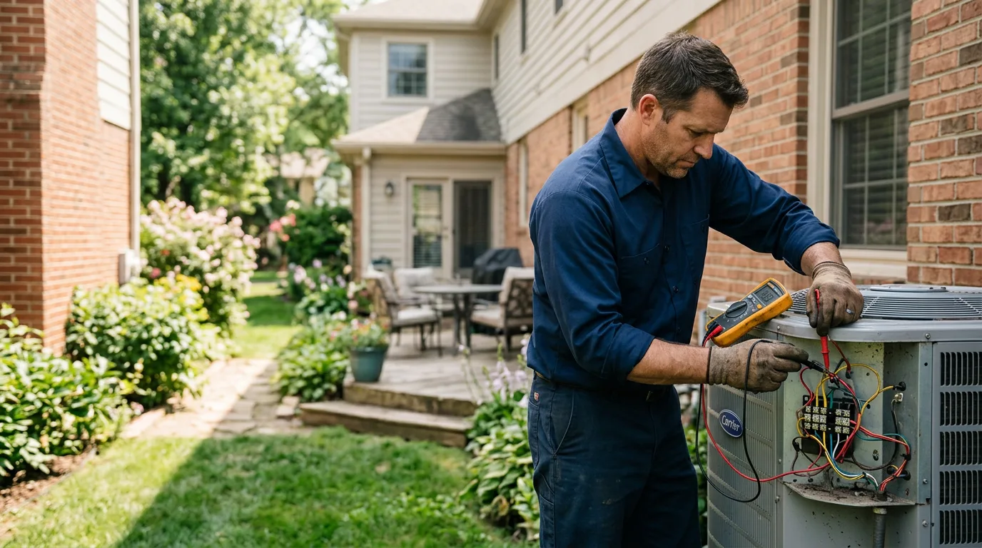 HVAC technician working near Blanford, IN